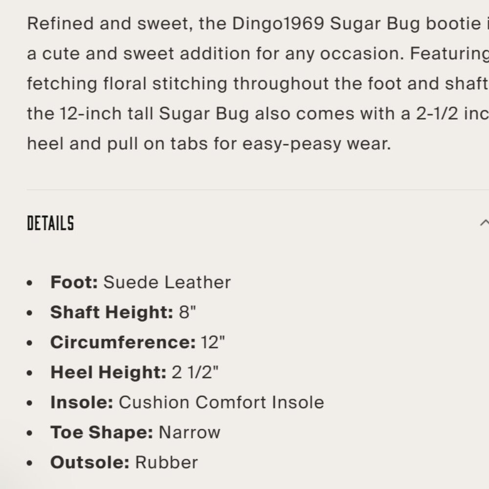 new DINGO Camel Made In Mexico Suede Sugar Bug Booties 266 7t4 - Picture 11 of 12